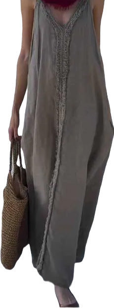 Boho Summer Loose Sling Dress – same ANTHEM Free Spirit Fashion - Gray / L