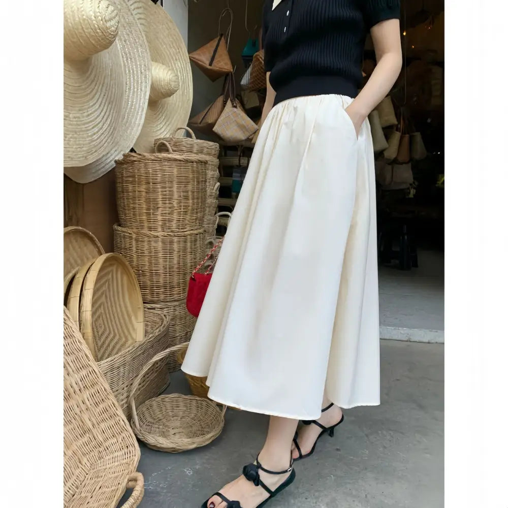 Bow Shaped Umbrella A-Line Skirt | Japanese Style Casual Chic | same ANTHEM