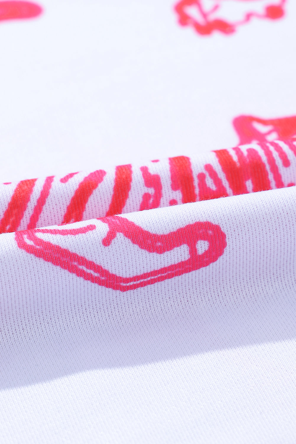 Bright White Pink Animal Print Sweatshirt – same ANTHEM | Dreamy Streetwear for Soulmates