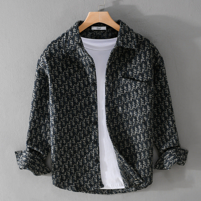 Brushed Casual Shirt Jacket – Cool Everyday Streetwear Layer | same ANTHEM - Gray Blue / L - Shirt