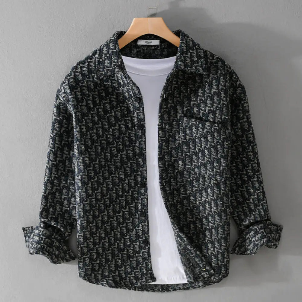 Brushed Casual Shirt Jacket – Cool Everyday Streetwear Layer | same ANTHEM - Gray Blue / L - Shirt