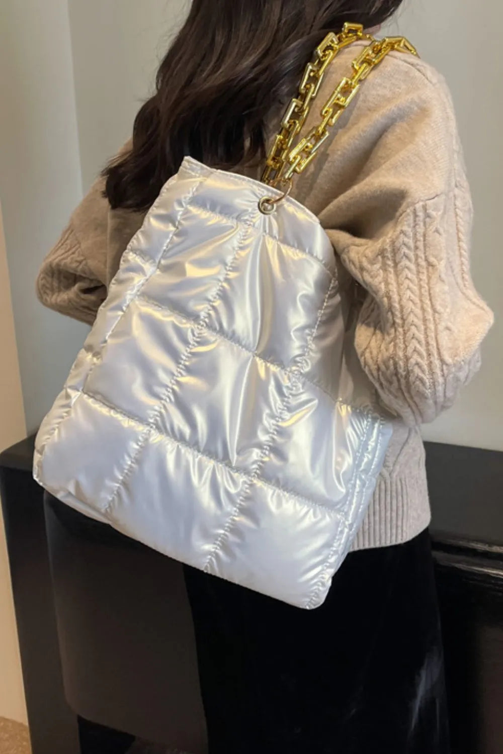 Bubble Texture Chain Handbag – Soulmate Streetwear Accessory | same ANTHEM