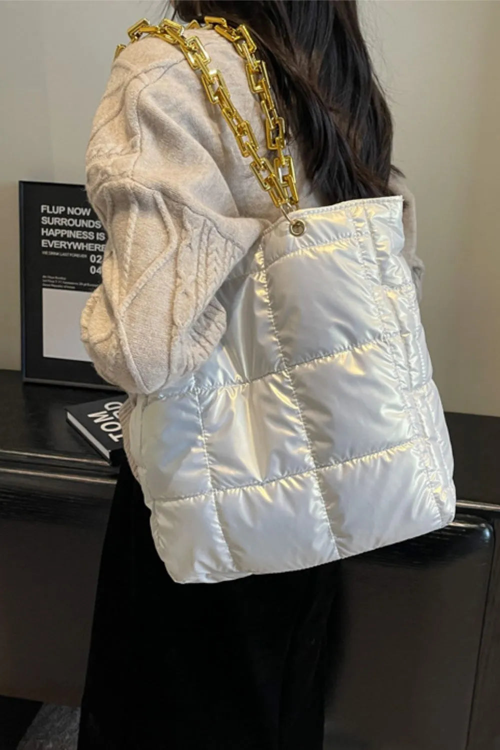 Bubble Texture Chain Handbag – Soulmate Streetwear Accessory | same ANTHEM
