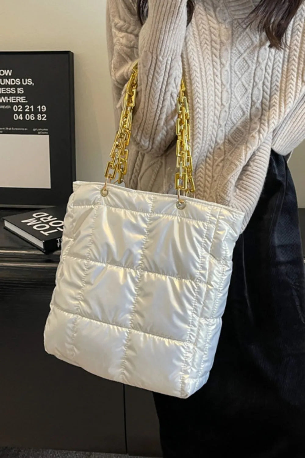 Bubble Texture Chain Handbag – Soulmate Streetwear Accessory | same ANTHEM