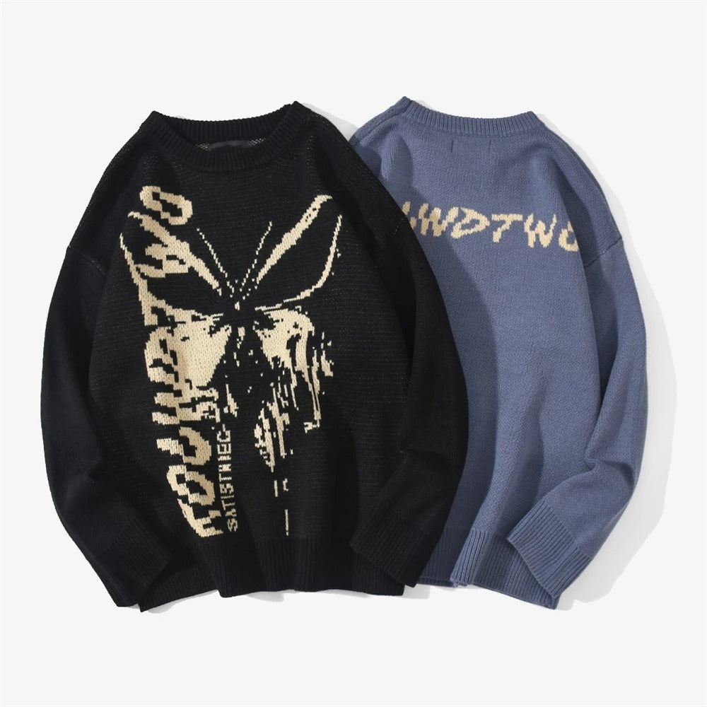 Butterfly Knit Sweater – dreamy soulmate streetwear | same ANTHEM.