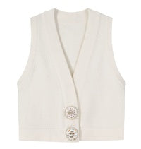 Femininity Button Up Sweater Coat Knitted Cardigan - Bag