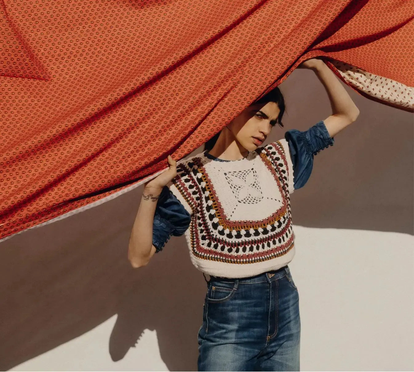 Crochet Knitted Pullover | same ANTHEM.