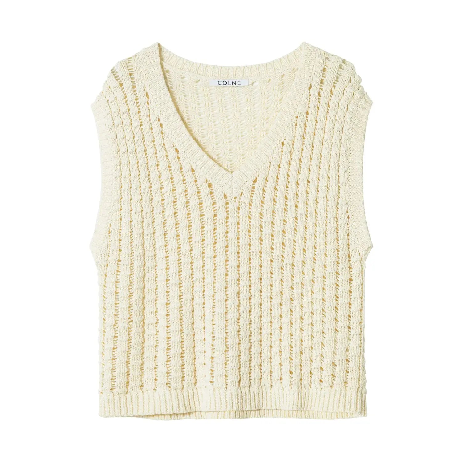 Knitted V-Neck Vest | same ANTHEM.