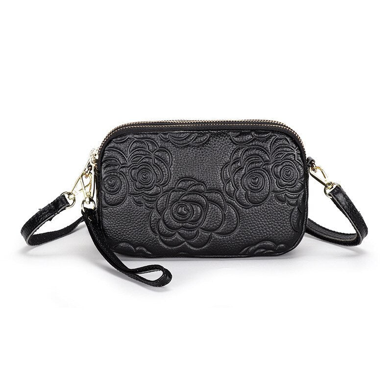 Camellia Leather Messenger Bag | Soulmate Streetwear by same ANTHEM.