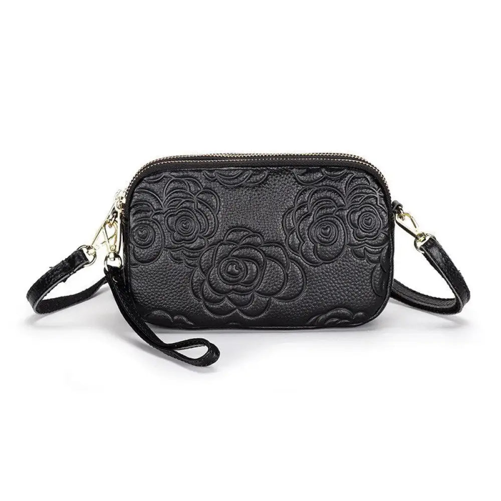 Camellia Leather Messenger Bag | Soulmate Streetwear by same ANTHEM.