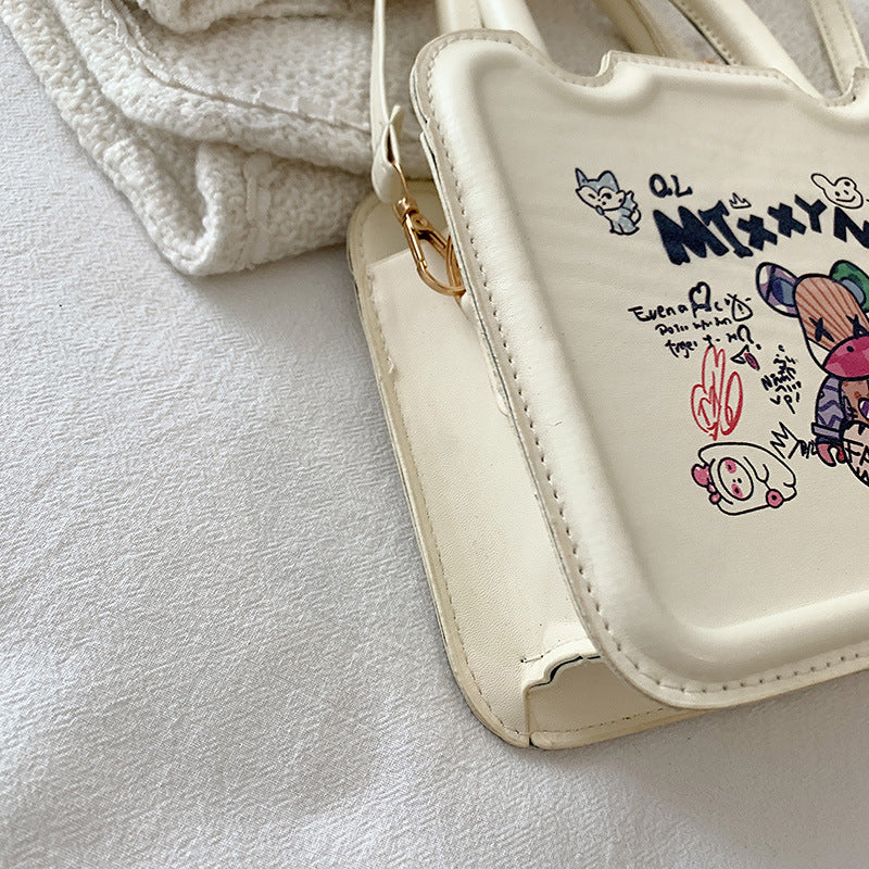 Cartoon Biscuit Handbag – Soulmate Streetwear Statement | same ANTHEM. - Beige