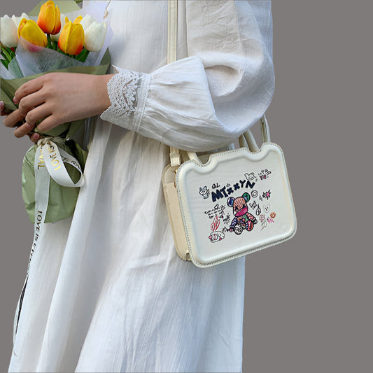 Cartoon Biscuit Handbag – Soulmate Streetwear Statement | same ANTHEM. - Beige