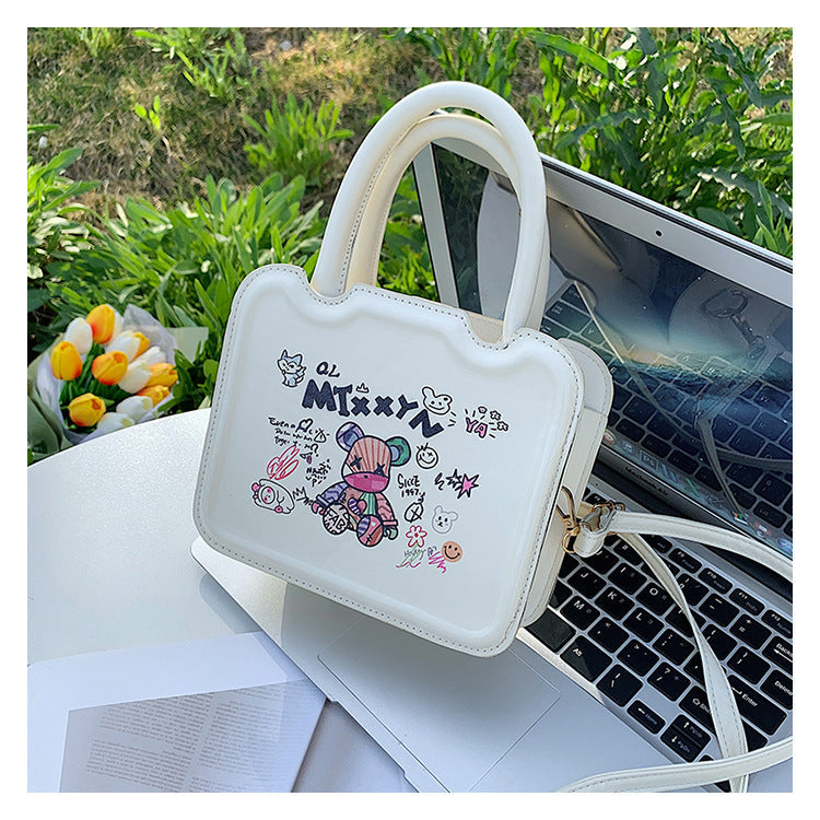 Cartoon Biscuit Handbag – Soulmate Streetwear Statement | same ANTHEM. - Beige