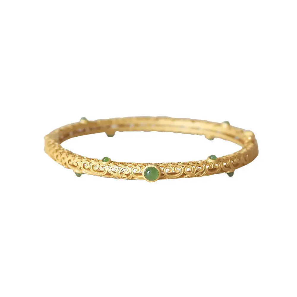 Carved Jasper Snap Bracelet | Boho Chic Soulmate Vibes | same ANTHEM - Gold