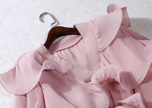 Cascade Ruffle Chiffon Blouse – Soulmate Style | same ANTHEM