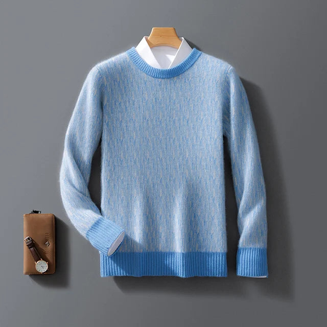 Cashmere Sweater Men – Chic Everyday Streetwear | same ANTHEM - Blue / S