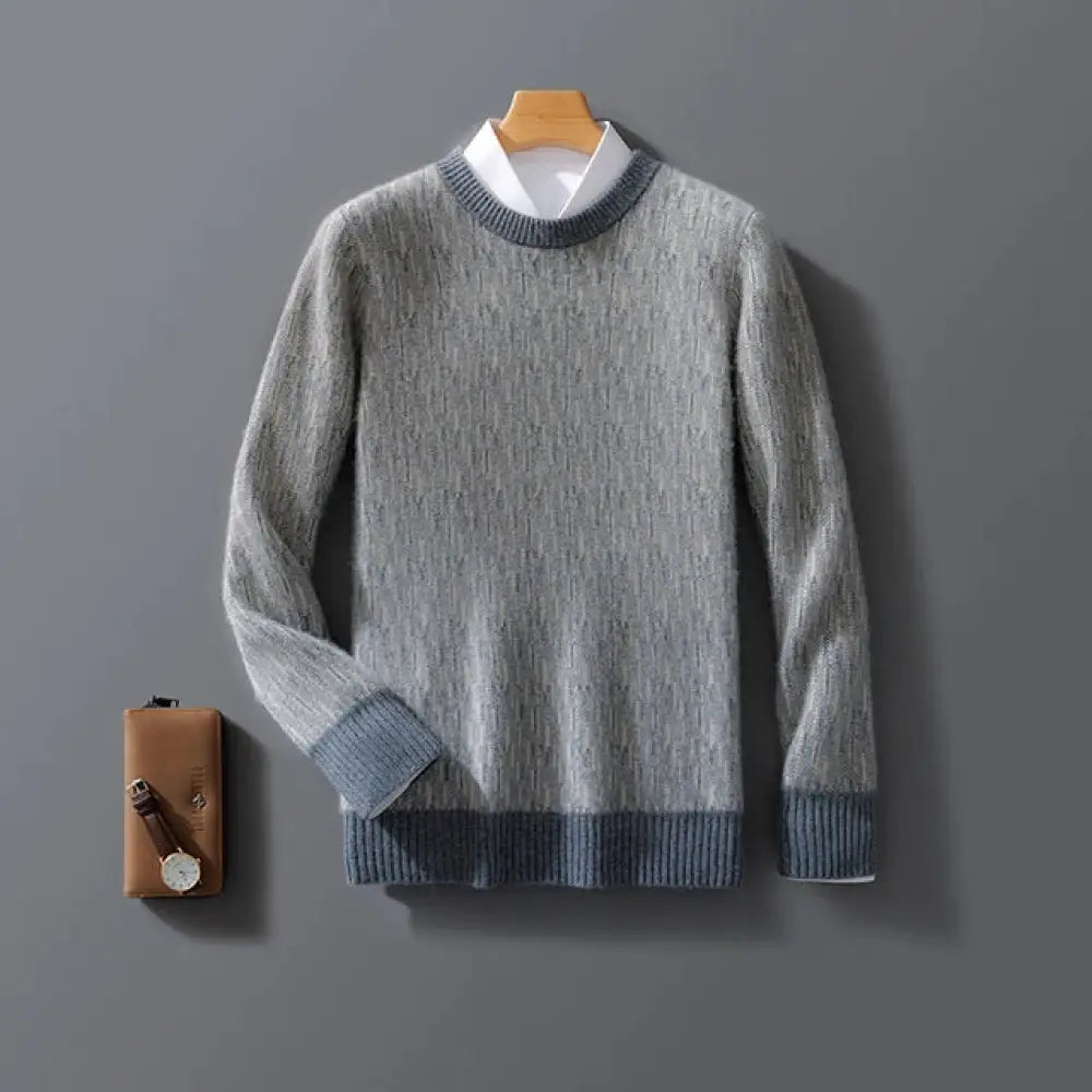 Cashmere Sweater Men – Chic Everyday Streetwear | same ANTHEM - GRAY / S