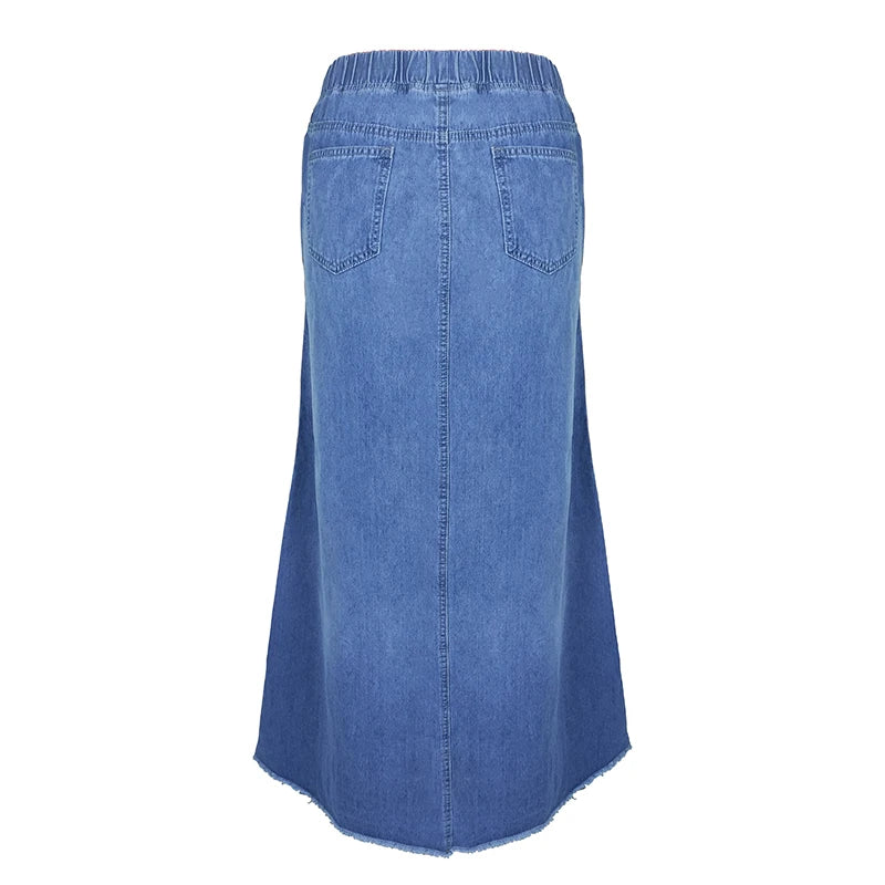 Casual A-Line Denim Skirt | same ANTHEM®