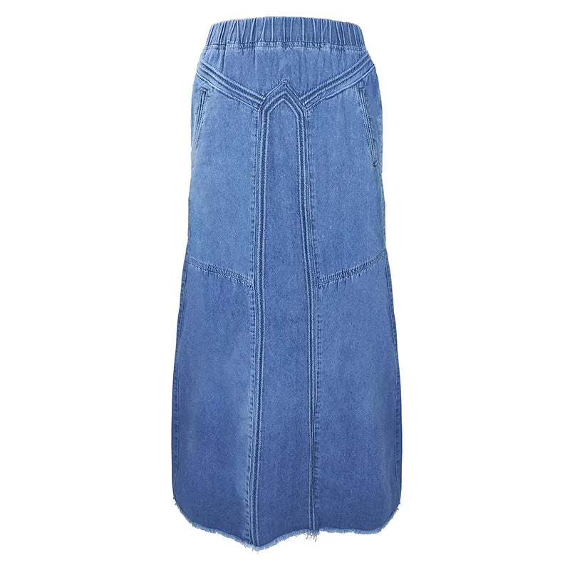 Casual A-Line Denim Skirt | same ANTHEM®