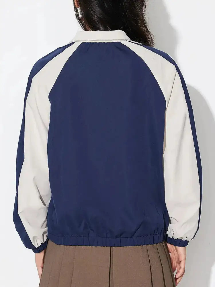 Casual Color Blocked Loose Jacket | same ANTHEM. Soulmate Streetwear