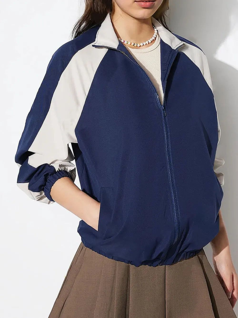 Casual Color Blocked Loose Jacket | same ANTHEM. Soulmate Streetwear