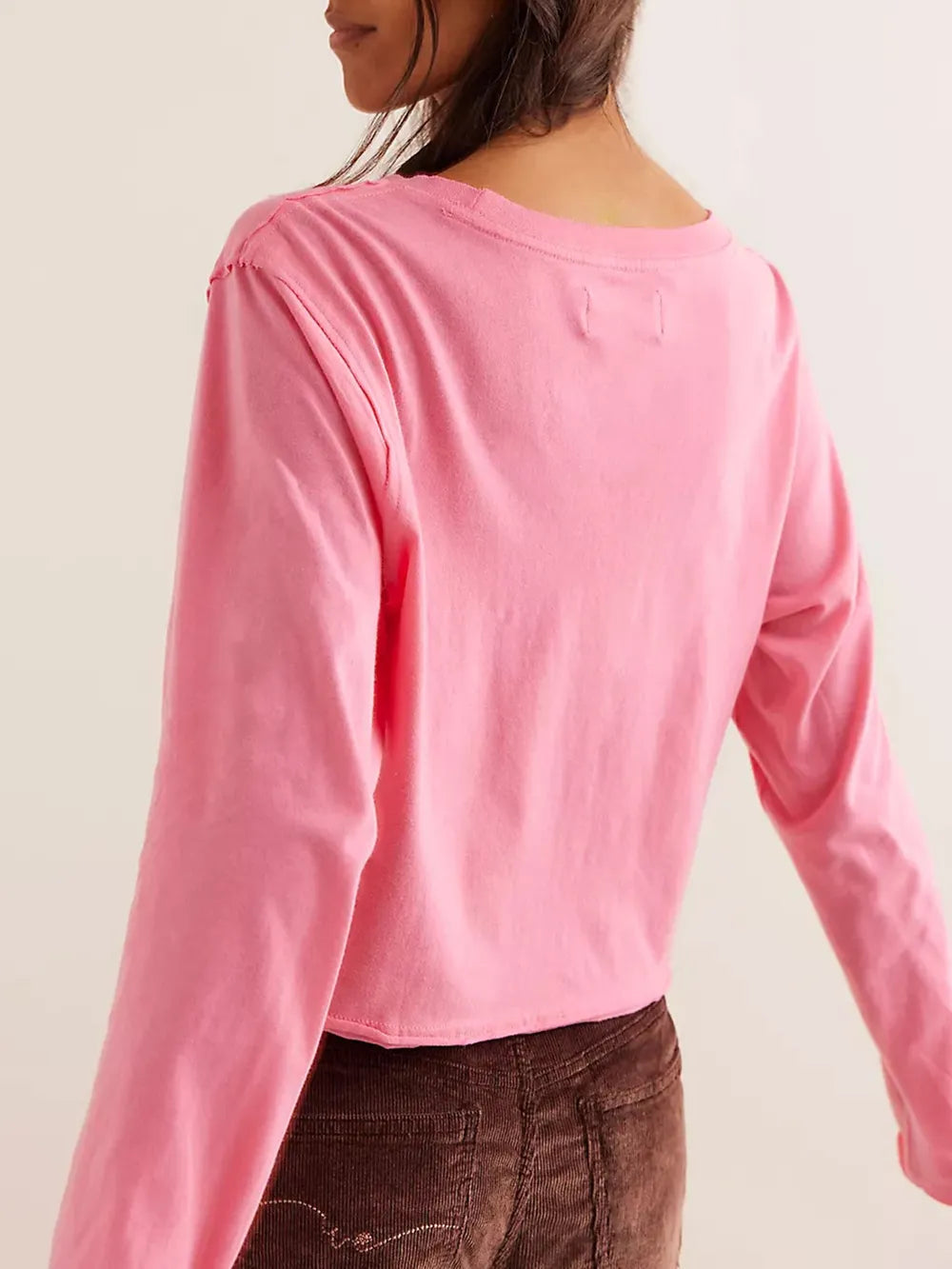 Casual Cropped Long Sleeve Shirt – same ANTHEM | Everyday Soulmate Style