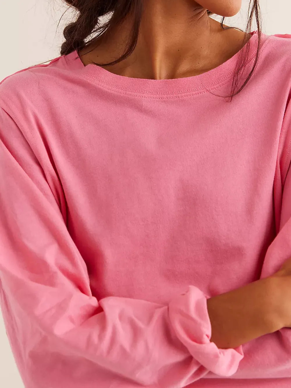 Casual Cropped Long Sleeve Shirt – same ANTHEM | Everyday Soulmate Style