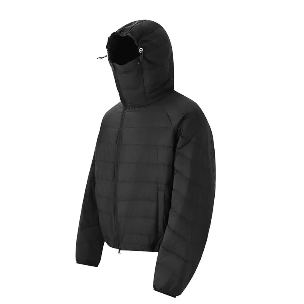 Casual Lightweight Hooded Down Jacket | same ANTHEM. - Black / S