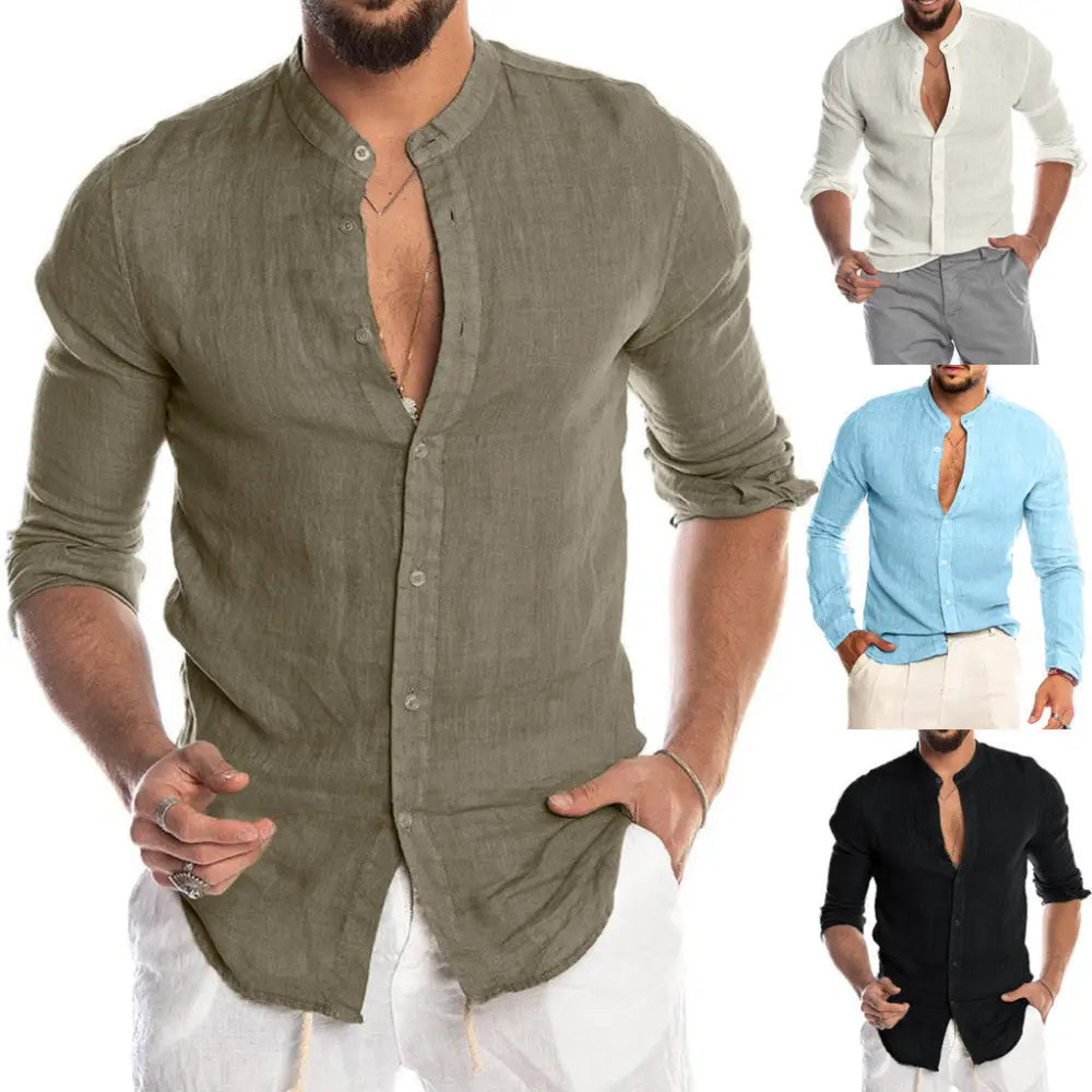 Casual Linen Shirt Men – Soulmate Streetwear | same ANTHEM