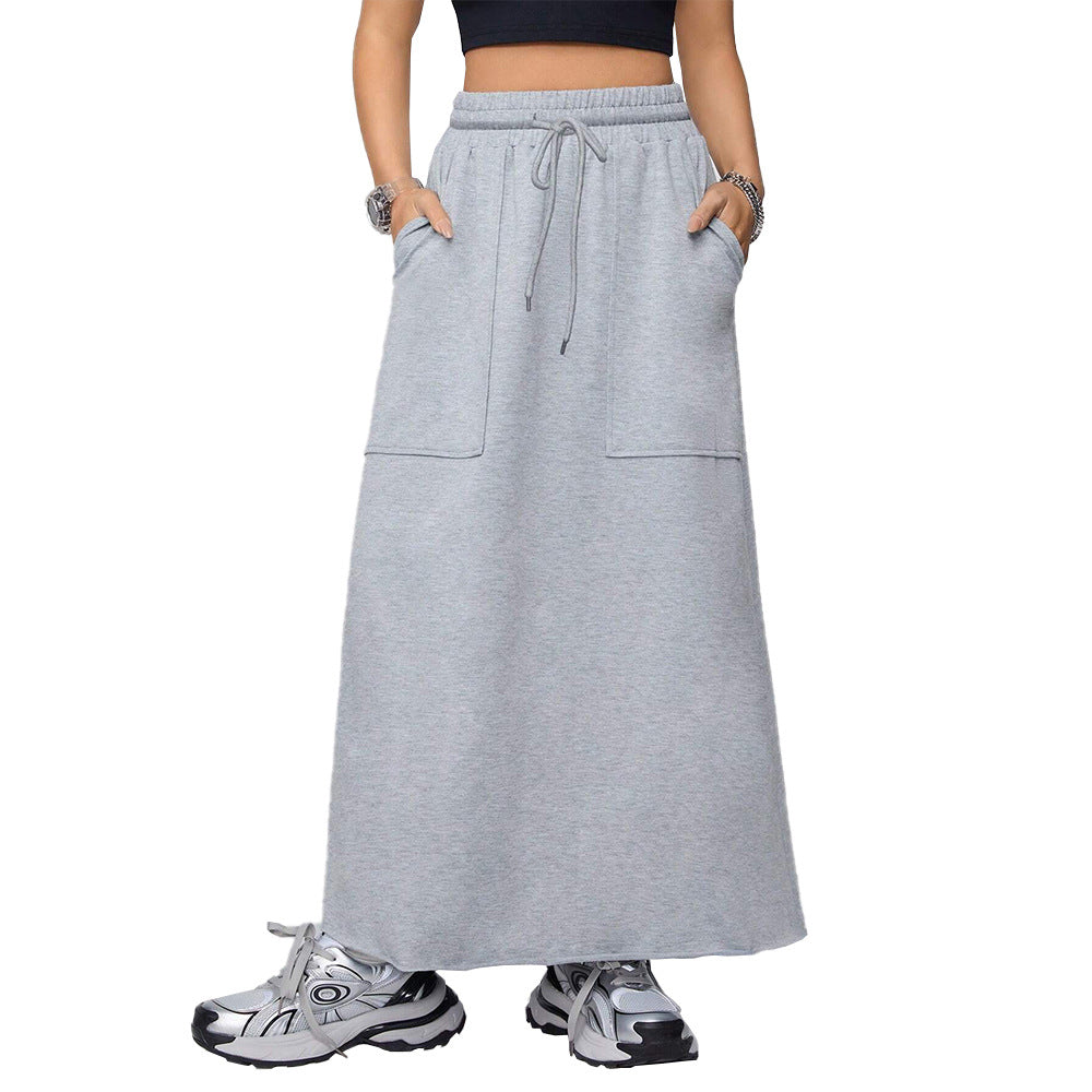 Casual Loose Sports Skirt | Japanese Style Streetwear | same ANTHEM - Grey / S