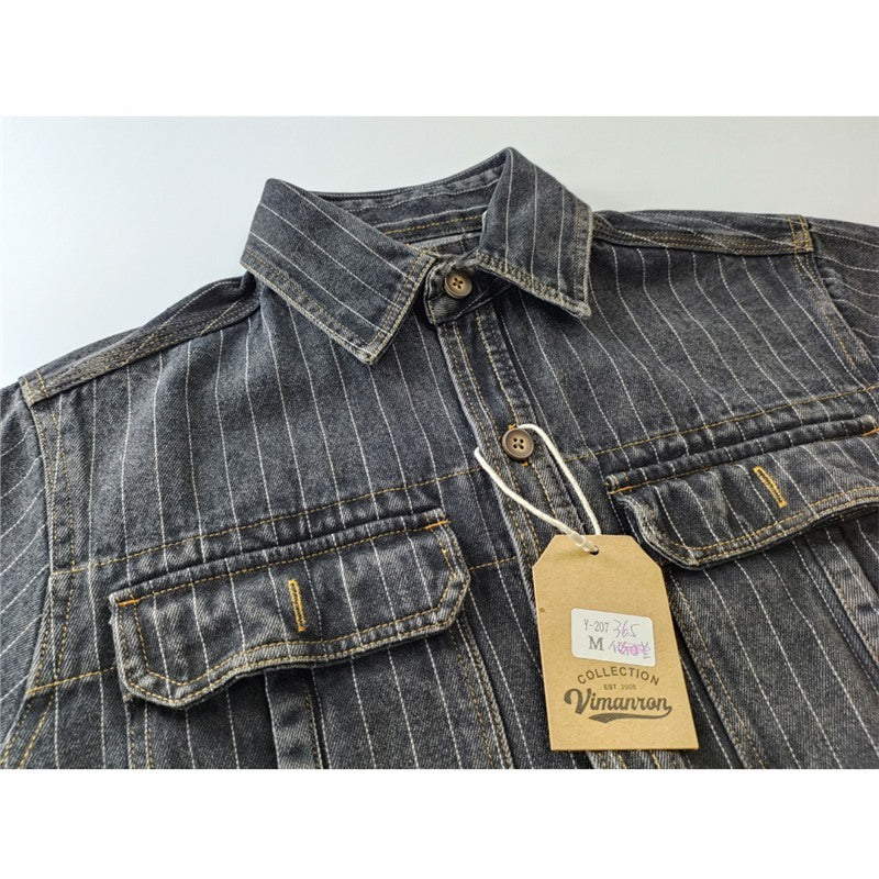 Casual Men’s Washed Old American Denim Shirt | same ANTHEM
