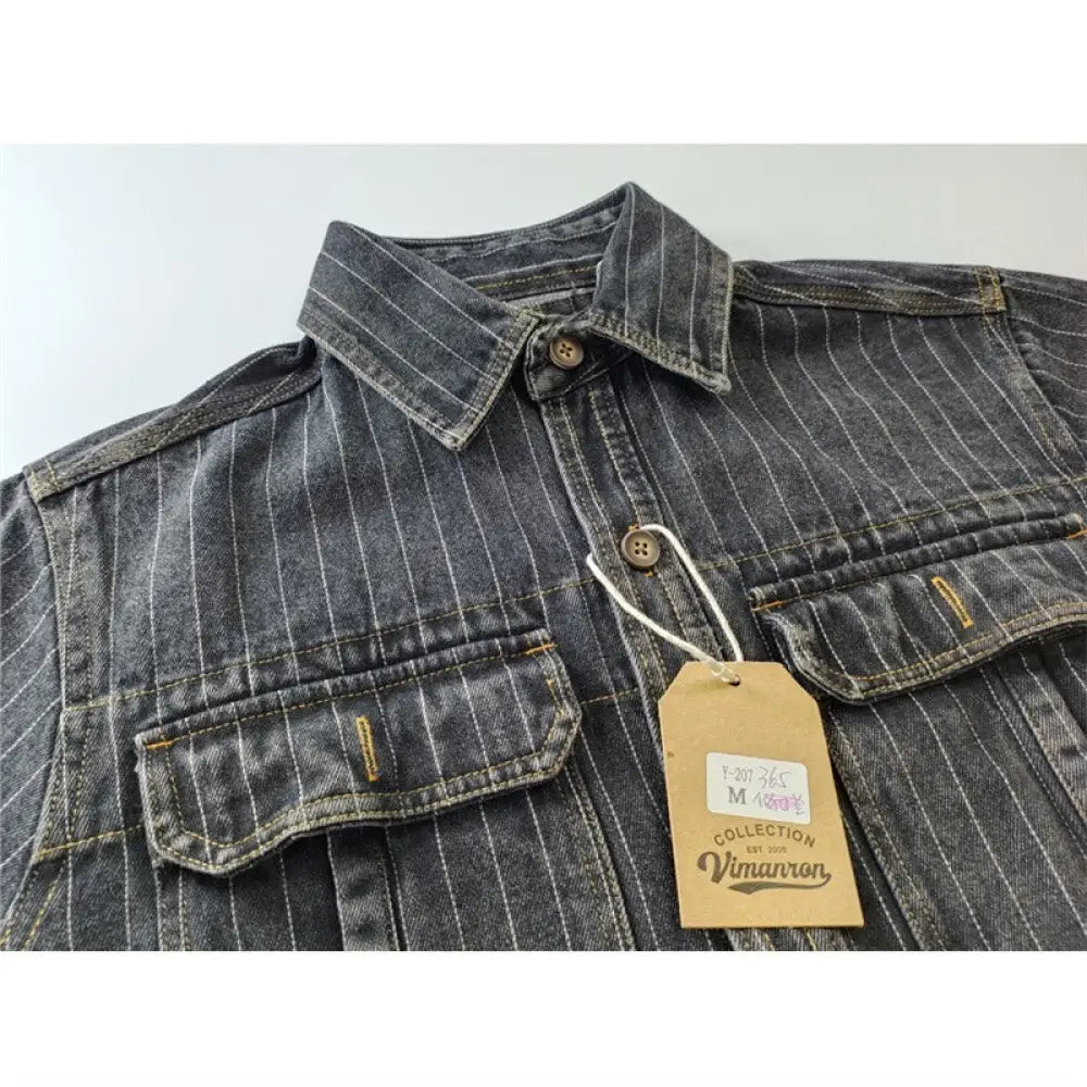 Casual Men’s Washed Old American Denim Shirt | same ANTHEM