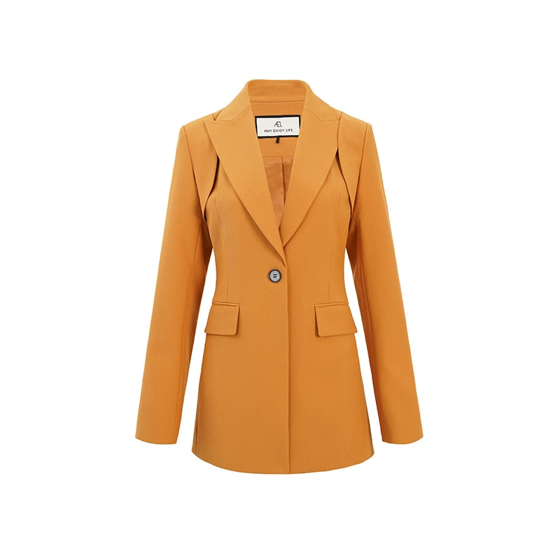 Casual Office Blazer | same ANTHEM. - Orange / S