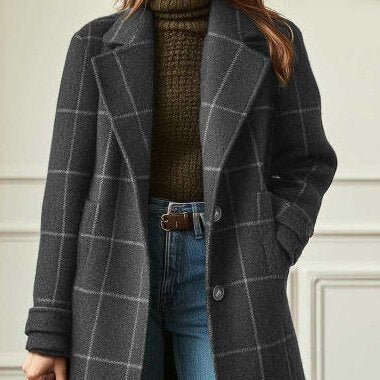 Casual Plaid Coat | same ANTHEM.