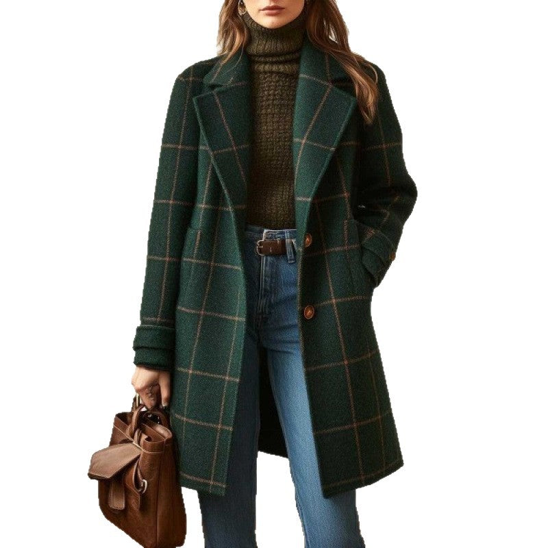 Casual Plaid Coat | same ANTHEM.