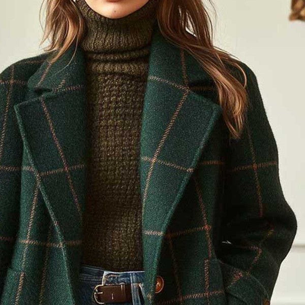 Casual Plaid Coat | same ANTHEM.