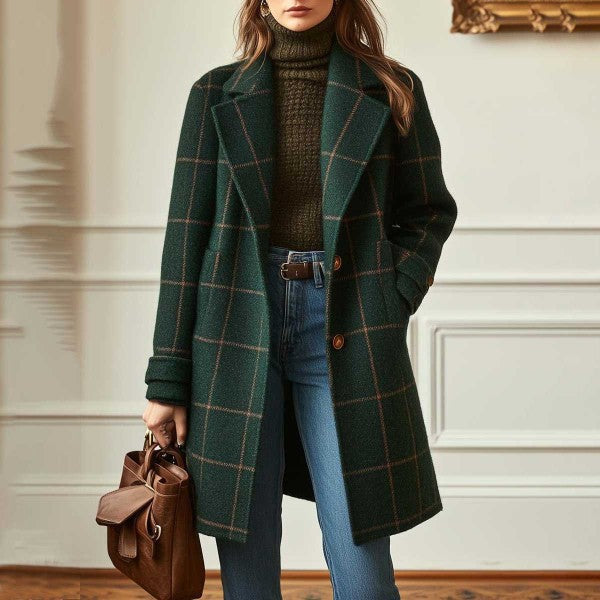 Casual Plaid Coat | same ANTHEM.