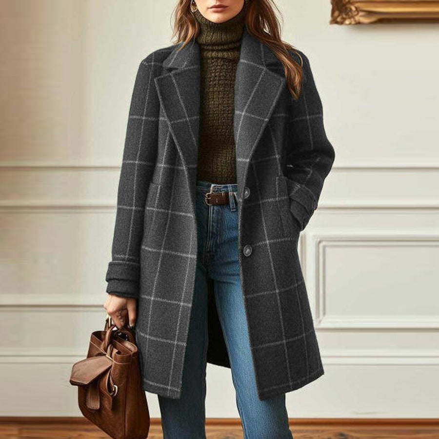 Casual Plaid Coat | same ANTHEM.