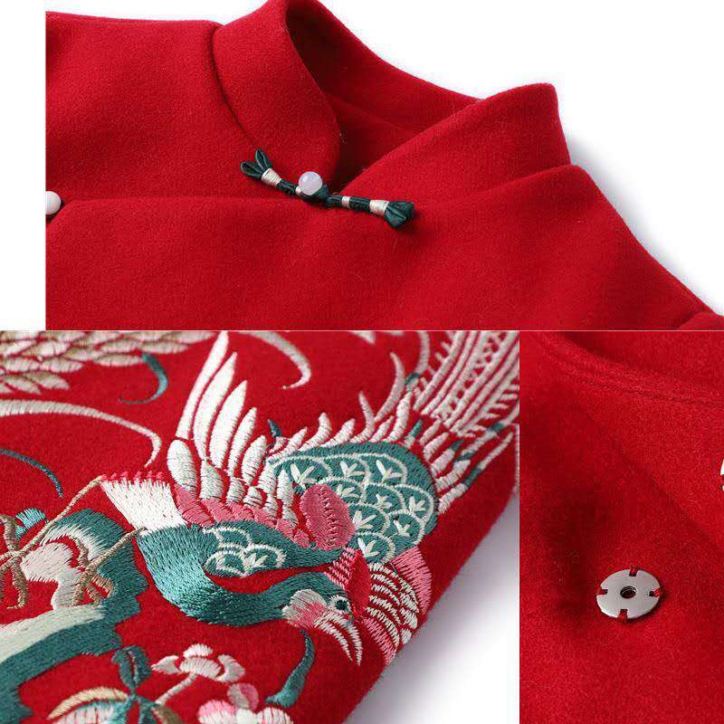 Chinese Embroidered Wool Coat | same ANTHEM.