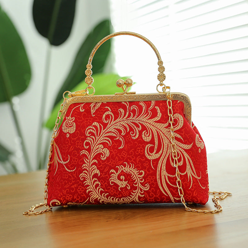 Cheongsam Embroidered Handbag – Poetic Streetwear | same ANTHEM - Festive Delonix Regia / Double L
