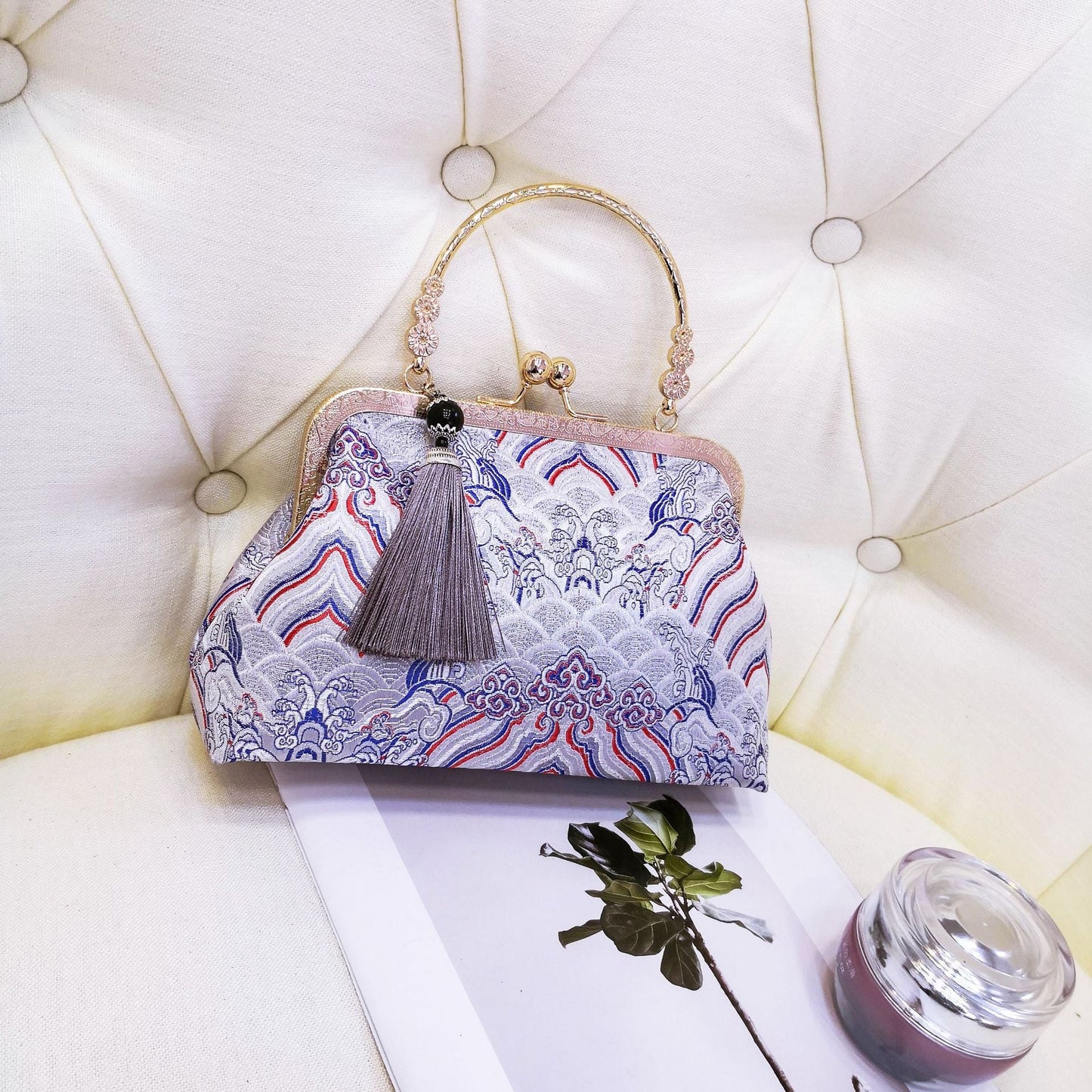 Cheongsam Embroidered Handbag – Poetic Streetwear | same ANTHEM - Cloisonne / Double L