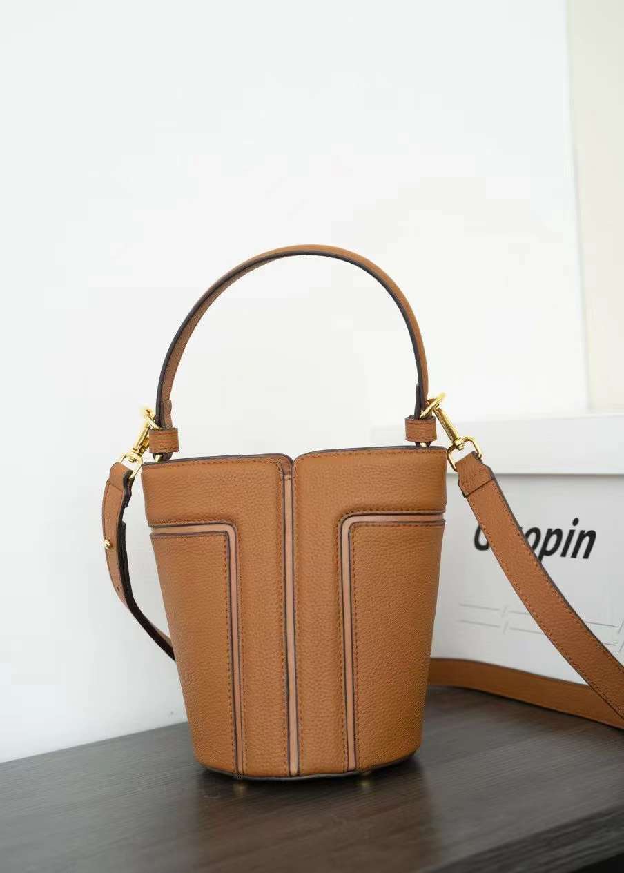 Chic Cowhide Tote Shoulder Bag | Timeless French Style | same ANTHEM - Golden Brown / 19x19x13cm - Bag