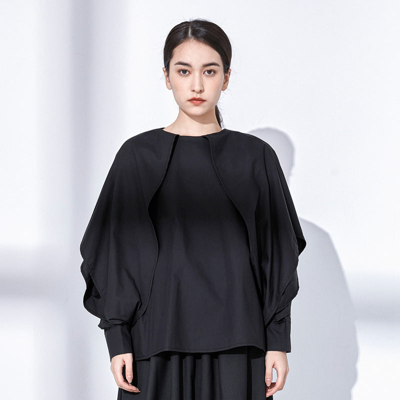 Chic French Bat Sleeve Shirt – same ANTHEM | Made for Soulmates & Lovers