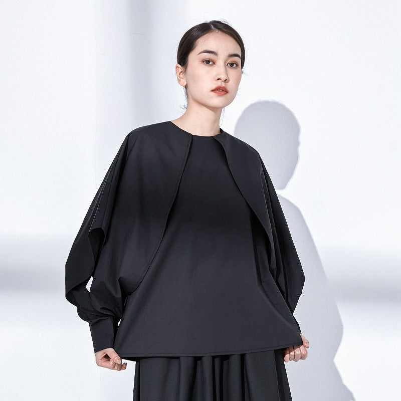 Chic French Bat Sleeve Shirt – same ANTHEM | Made for Soulmates & Lovers