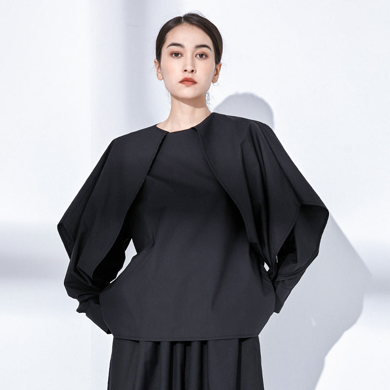 Chic French Bat Sleeve Shirt – same ANTHEM | Made for Soulmates & Lovers