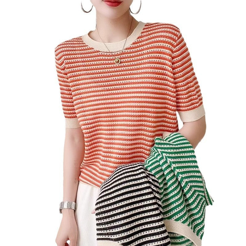 Chic French Knitwear Pullover – Loose Elegant Mid Sleeve Top for Lovers & Soulmates | same ANTHEM