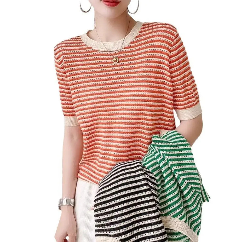 Chic French Knitwear Pullover – Loose Elegant Mid Sleeve Top for Lovers & Soulmates | same ANTHEM