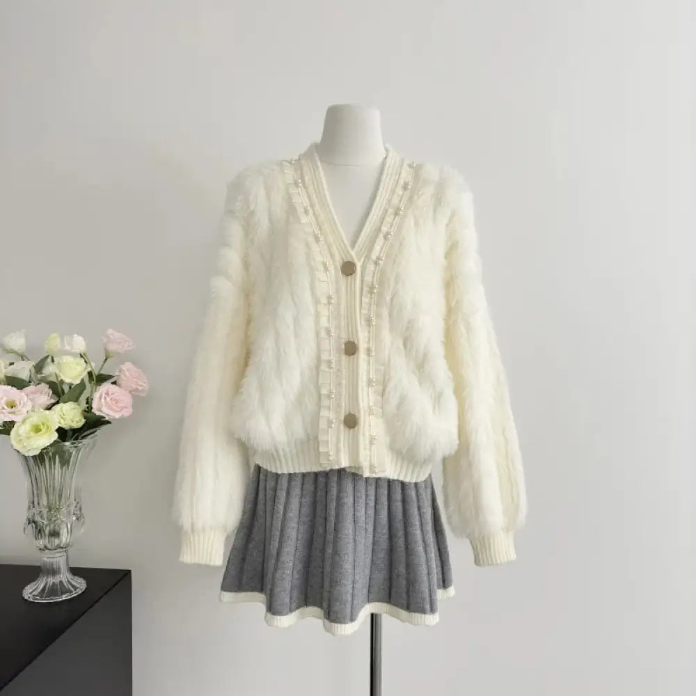 Chic Knitted French Cardigan – same ANTHEM | Dreamy Romantic Soulmate Style