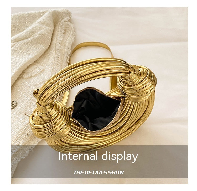 Chic Metal Noodles Underarm Bag | Timeless French Style | same ANTHEM - Bag