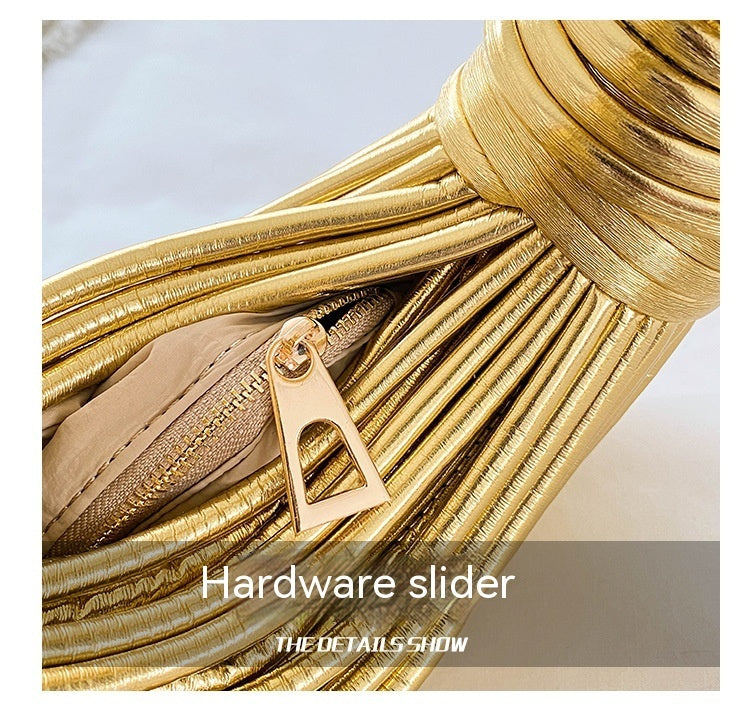 Chic Metal Noodles Underarm Bag | Timeless French Style | same ANTHEM - Bag
